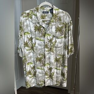 Puritan Tropical Palm Print Men's Shirt